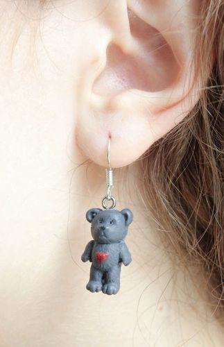 Earrings Bear - MADEheart.com
