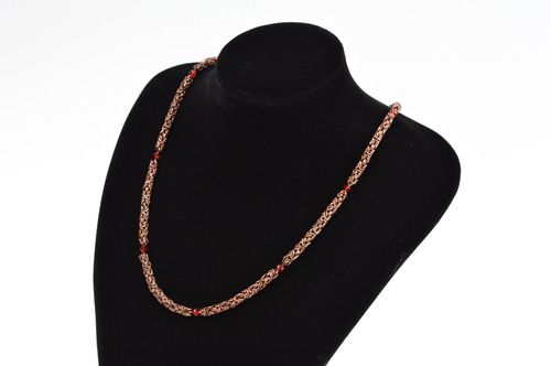 Handmade copper necklace elite bijouterie fashion necklace metal jewelry - MADEheart.com