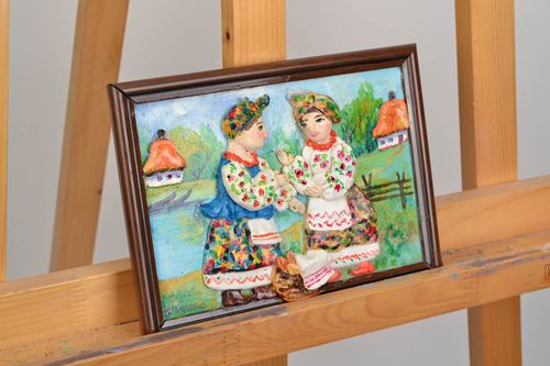 Cuadro de pared hecho de masa de harina - MADEheart.com