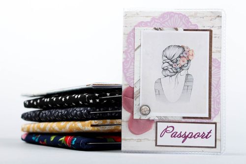 Unusual handmade passport cover cool passport covers handmade accessories - MADEheart.com