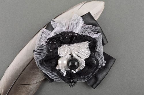 Unusual designer brooch handmade accessory for dress fashionable women gift - MADEheart.com