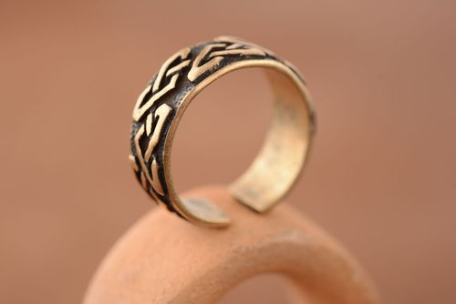 Celtic bronze ring - MADEheart.com