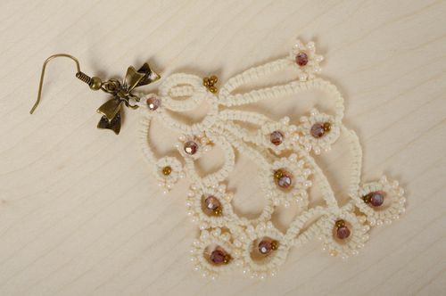 Large crochet earrings - MADEheart.com