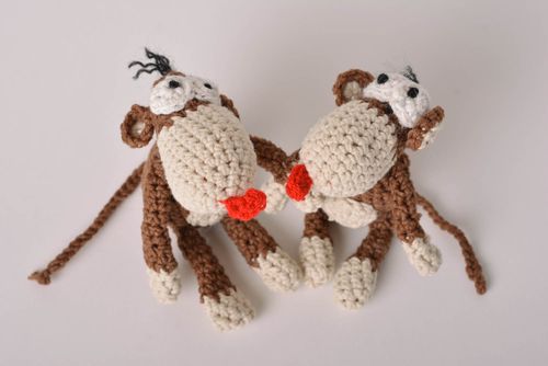 Juguetes originales hechos a mano tejidos muñecos de peluche regalo original - MADEheart.com