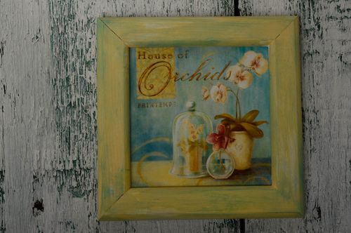 Cuadro artesanal con decoupage - MADEheart.com