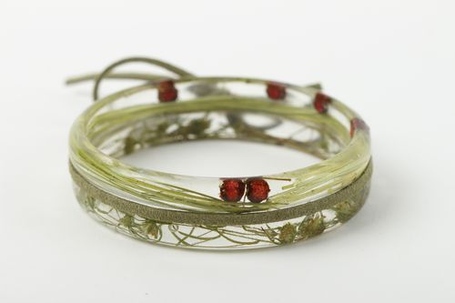 Handmade bracelet unusual bracelet epoxy bracelet for women gift ideas - MADEheart.com