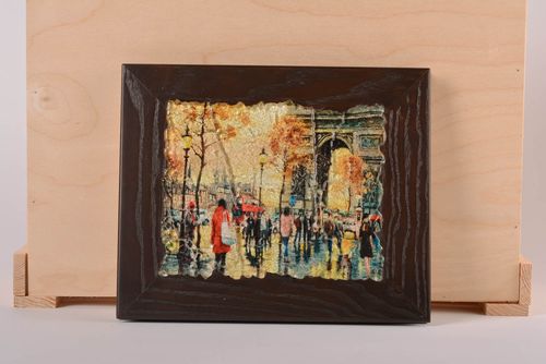Wandbild aus Holz handgefertigt exklusiver Dekoartikel kreative Geschenkidee - MADEheart.com