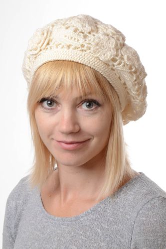 Handmade hat knitted hat designer hat unusual gift hat for women warm hat - MADEheart.com