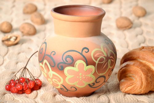 Jarro de cerâmica com flores - MADEheart.com