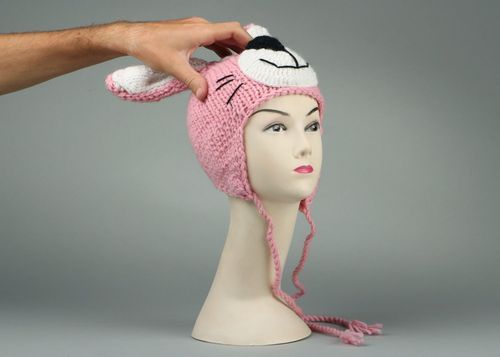 Knitted hat Hare - MADEheart.com