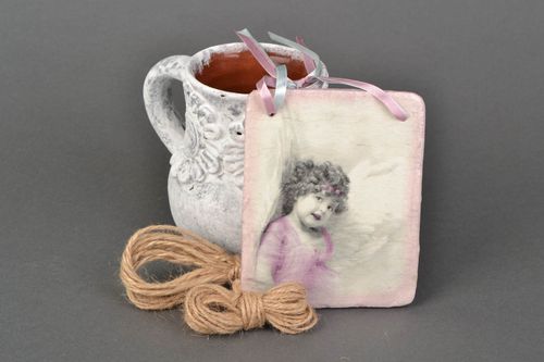 Pannello in decoupage fatto a mano decorazione da parete elemento decorativo - MADEheart.com