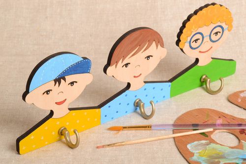 Детская вешалка ручной работы вешалка для одежды цветная крючки для одежды - MADEheart.com