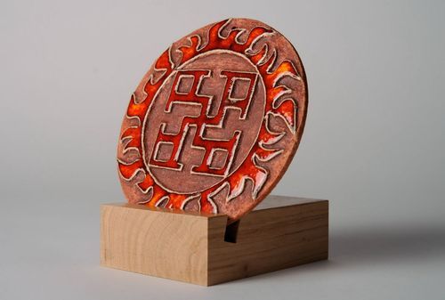 Plate of clay Spiritual Strength - MADEheart.com