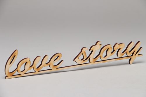 Chipboard para scrapbook hecho a mano Love Story  - MADEheart.com