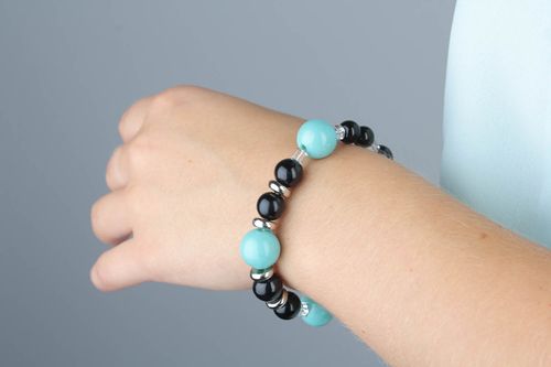 Bracelet en pierres naturelles fait main  - MADEheart.com