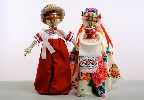 Handmade Motanka-Puppen Malanka und Odarij - MADEheart.com