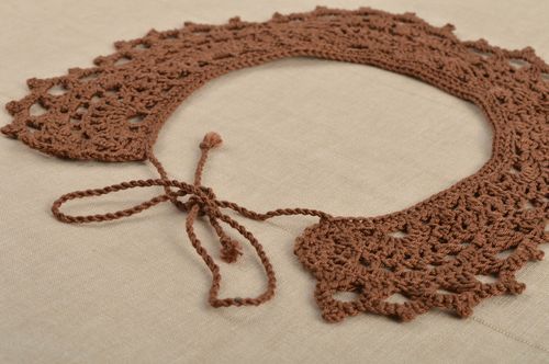 Handmade textile collar removable crochet collar fashion accessories for girls - MADEheart.com