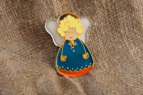 Magnete fatto a mano calamita sul frigorifero idee regalo angelo di vetro - MADEheart.com