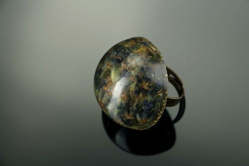 Epoxy ring with lavender - MADEheart.com