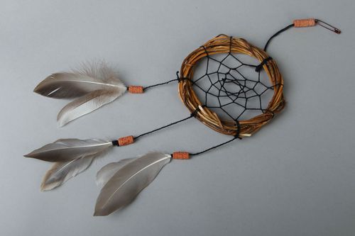 Acchiappasogni piccolo fatto a mano pendente darredo prodotto originale - MADEheart.com