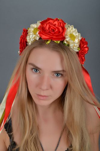 Coroa de flores na cabeça Motim de rosas - MADEheart.com