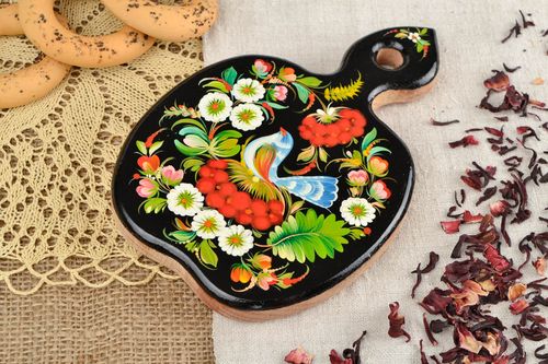 Handmade cutting board painted chopping board kitchen decor wooden souvenirs - MADEheart.com