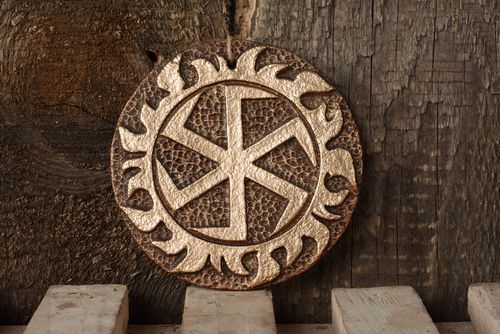 Ceramic Slavic wall amulet  - MADEheart.com