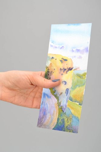 Aquarell Gemälde Berglandschaft - MADEheart.com