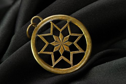 Protection bronze pendant Alatyr - MADEheart.com