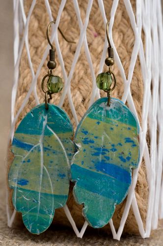 Beautiful handmade jewelry stylish cute present designer unusual earrings - MADEheart.com