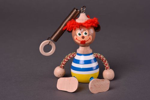 Unusual lovely toy wooden handmade figurine designer beautiful accessories - MADEheart.com