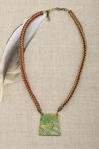 Beautiful handmade plastic pendant fashion accessories polymer clay ideas - MADEheart.com