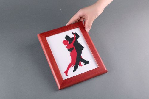 Embroidered painting Foxtrot - MADEheart.com