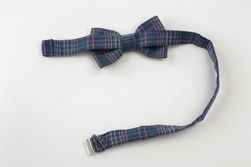 Dark checkered bow tie - MADEheart.com