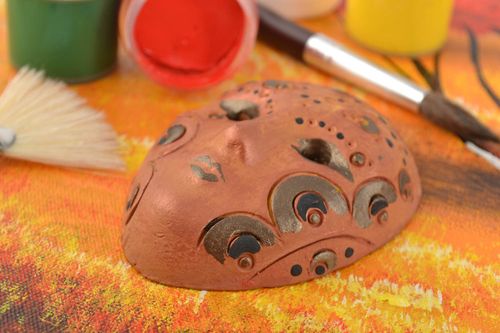 Keramik Kühlschrankmagnet Maske umfangreich Handarbeit Designer Deko Element - MADEheart.com