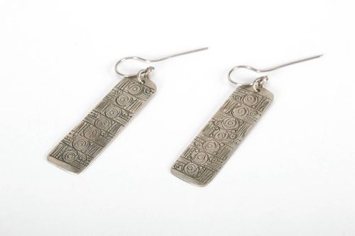 Stamped earrings - MADEheart.com