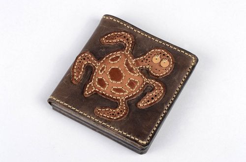 Handmade wallet for men gift ideas unusual purse for men leather wallet - MADEheart.com
