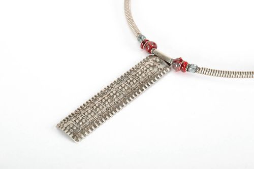 German silver neck pendant - MADEheart.com