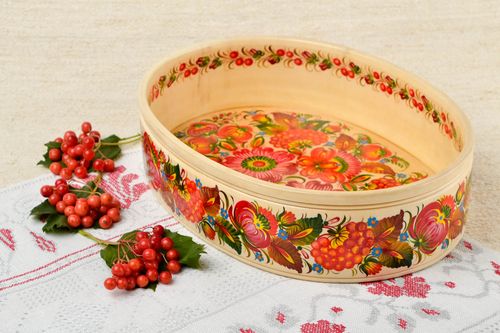 Dulcera de madera hecha a mano accesorio de cocina regalo original plato hondo - MADEheart.com