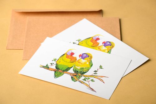 Tarjetas decoradas a mano postales para felicitar artesanales regalo original - MADEheart.com
