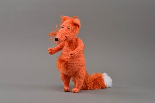 Muñeco de peluche hecho a mano regalo para niño juguete infantil zorro  - MADEheart.com