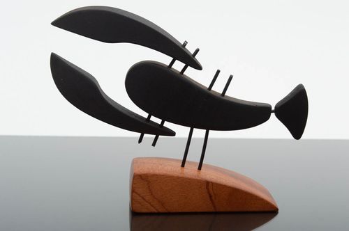 Handmade Krebs Figur Haus Deko kleine Holz Figur originelles Souvenir - MADEheart.com