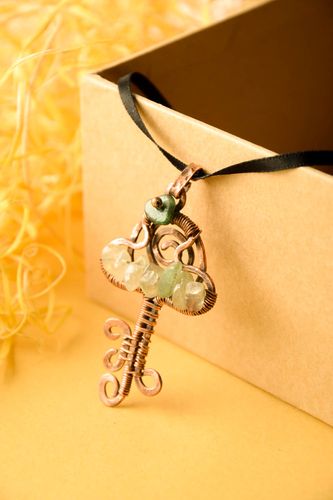 Handmade Modeschmuck Anhänger aus Kupfer Designer Schmuck Accessoire für Frauen - MADEheart.com