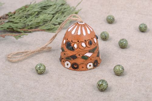 Designer ceramic bell with cord - MADEheart.com