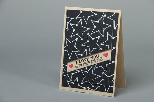 Carte de vœux originale pour Saint Valentin faite main - MADEheart.com