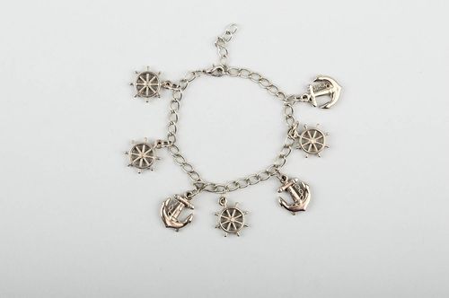 Handmade wrist metal bracelet feminine elegant bracelet stylish jewelry - MADEheart.com