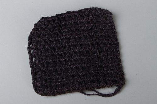 Crocheted jute body scrubber - MADEheart.com