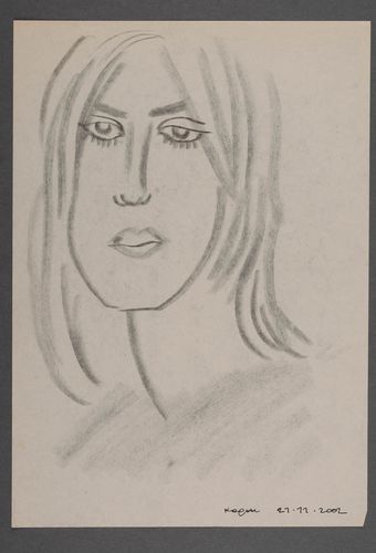 Dibujo gráfico Retrato de Mujer - MADEheart.com