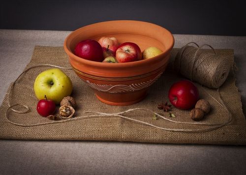 Clay fruit bowl - MADEheart.com