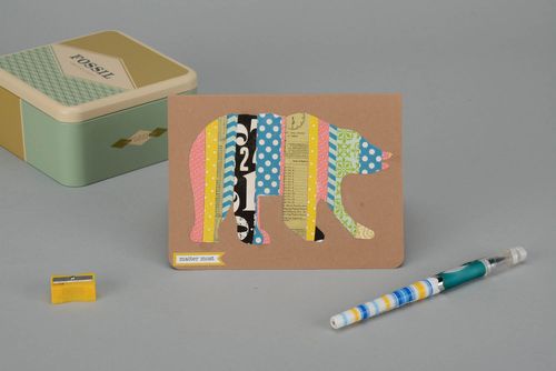 Tarjeta Oso - MADEheart.com